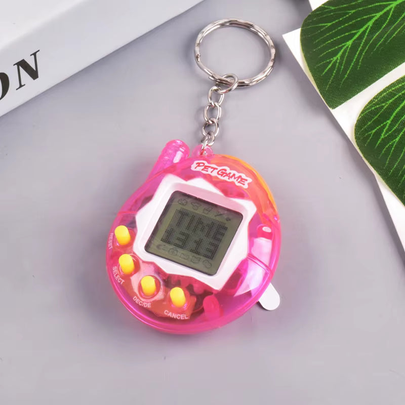 Virtual Pet Toy – Transparent Pink | Classic 90s Digital Pet | NZ Stock
